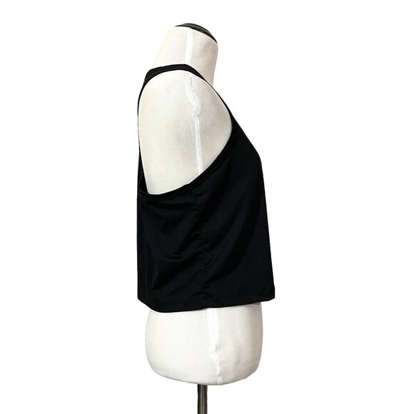Fabletics Cropped Racerback Tank - Black - Small - Picture 3 of 14